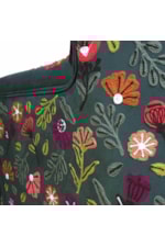 LR Home Accent Chairs Bohemian Accent Chair with Floral Embroidery Details