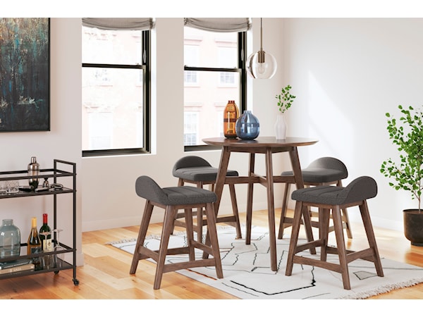 5-Piece Counter Height Dining Set