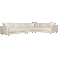 Dakota 4-Piece Fabric Sectional Sofa