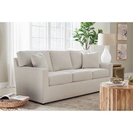 Contemporary Sofa with Loose Back Pillows