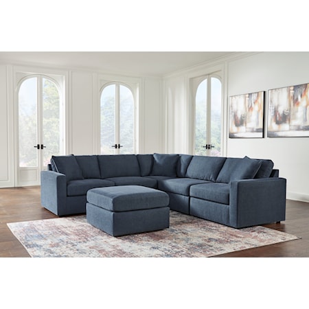 5-Piece Sectional And Ottoman