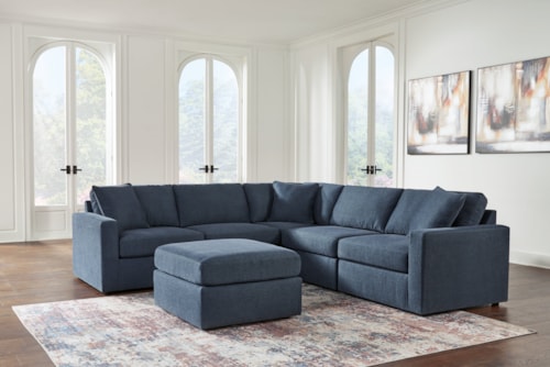 5-Piece Sectional And Ottoman