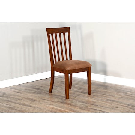 Cushioned Slatback Dining Chair