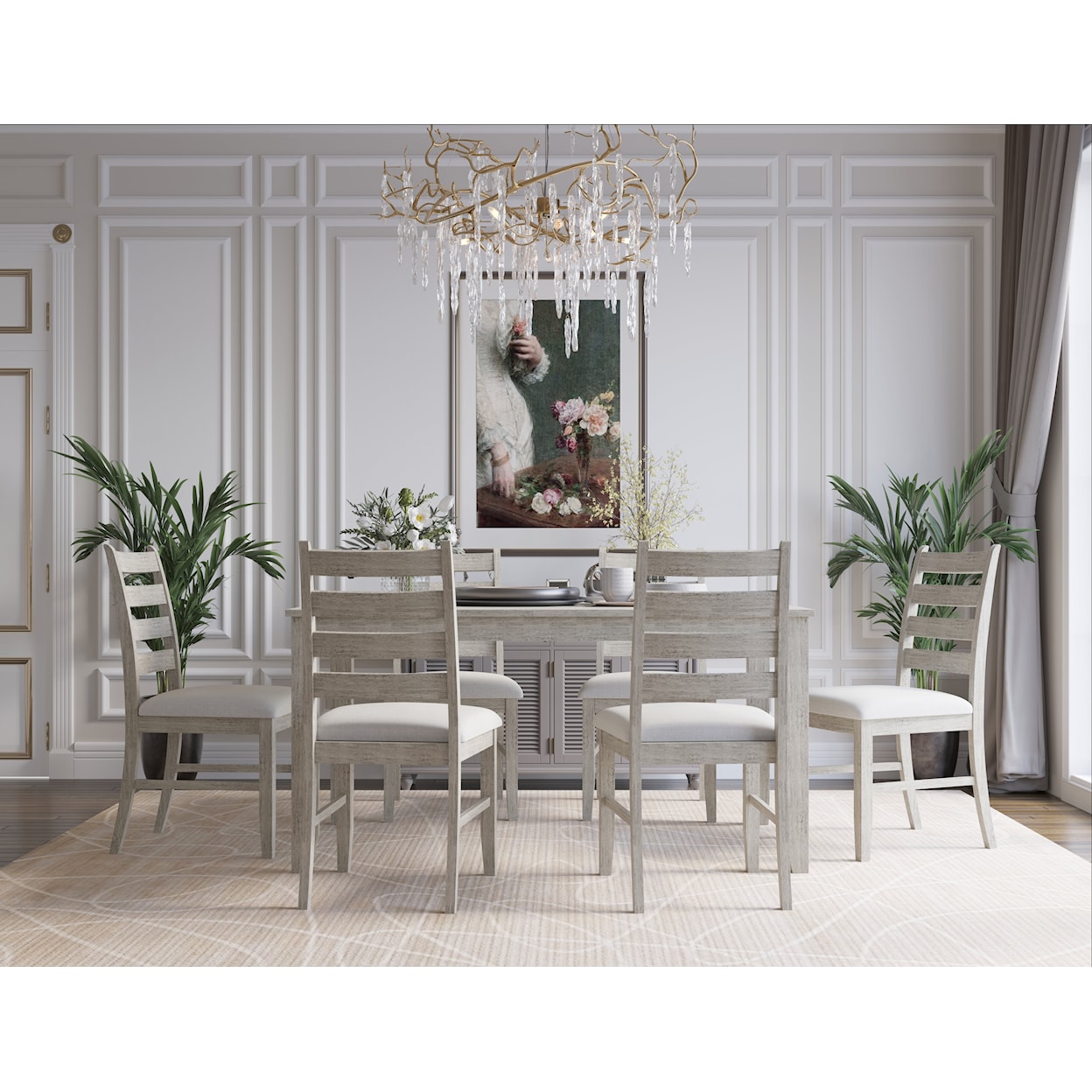 New Classic Furniture Pascal 5-Piece Dining Set