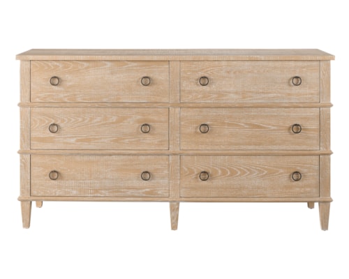 Modern Farmhouse Six Drawer Dresser