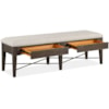 Magnussen Home Westley Falls Dining Bench w/Upholstered Seat