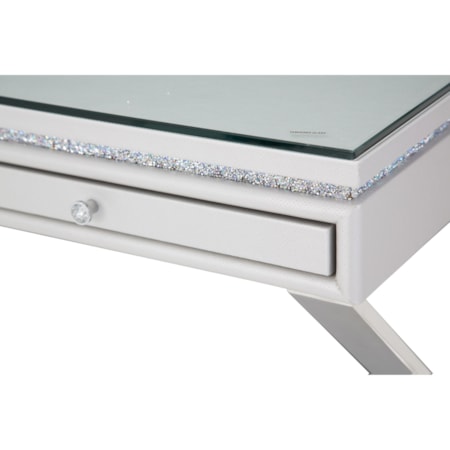 Writing Desk with Glass Top