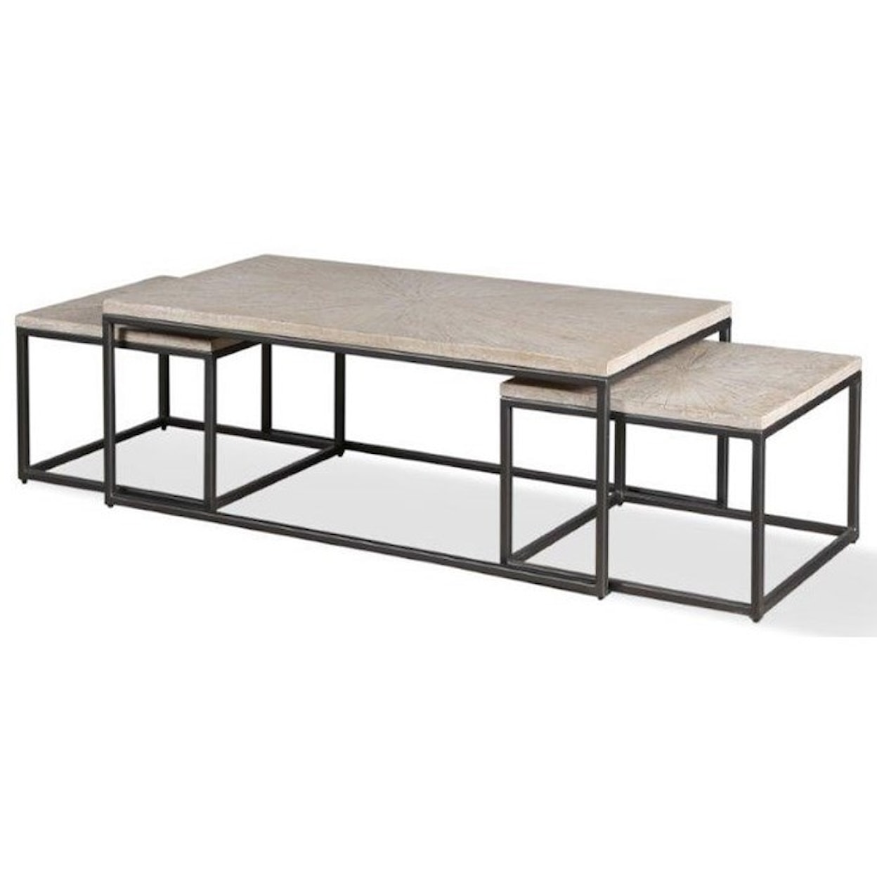 PH Crossings Monaco Rectangular Nesting Cocktail Table