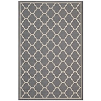 Moroccan Quatrefoil Trellis 4x6 Indoor and Outdoor Area Rug