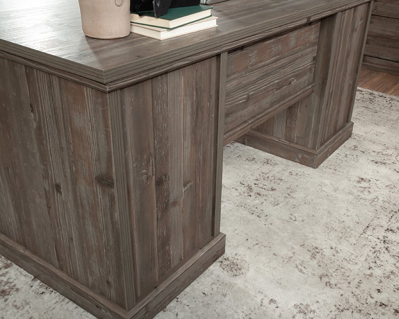 Sauder Aspen Post Aspen Post Double Pedestal Executive Desk