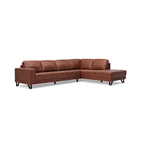Seattle Contemporary 2-Piece Sectional Sofa with Chaise