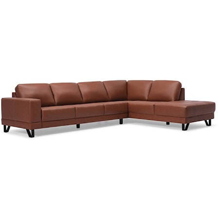 Seattle Contemporary 2-Piece Sectional Sofa with Chaise