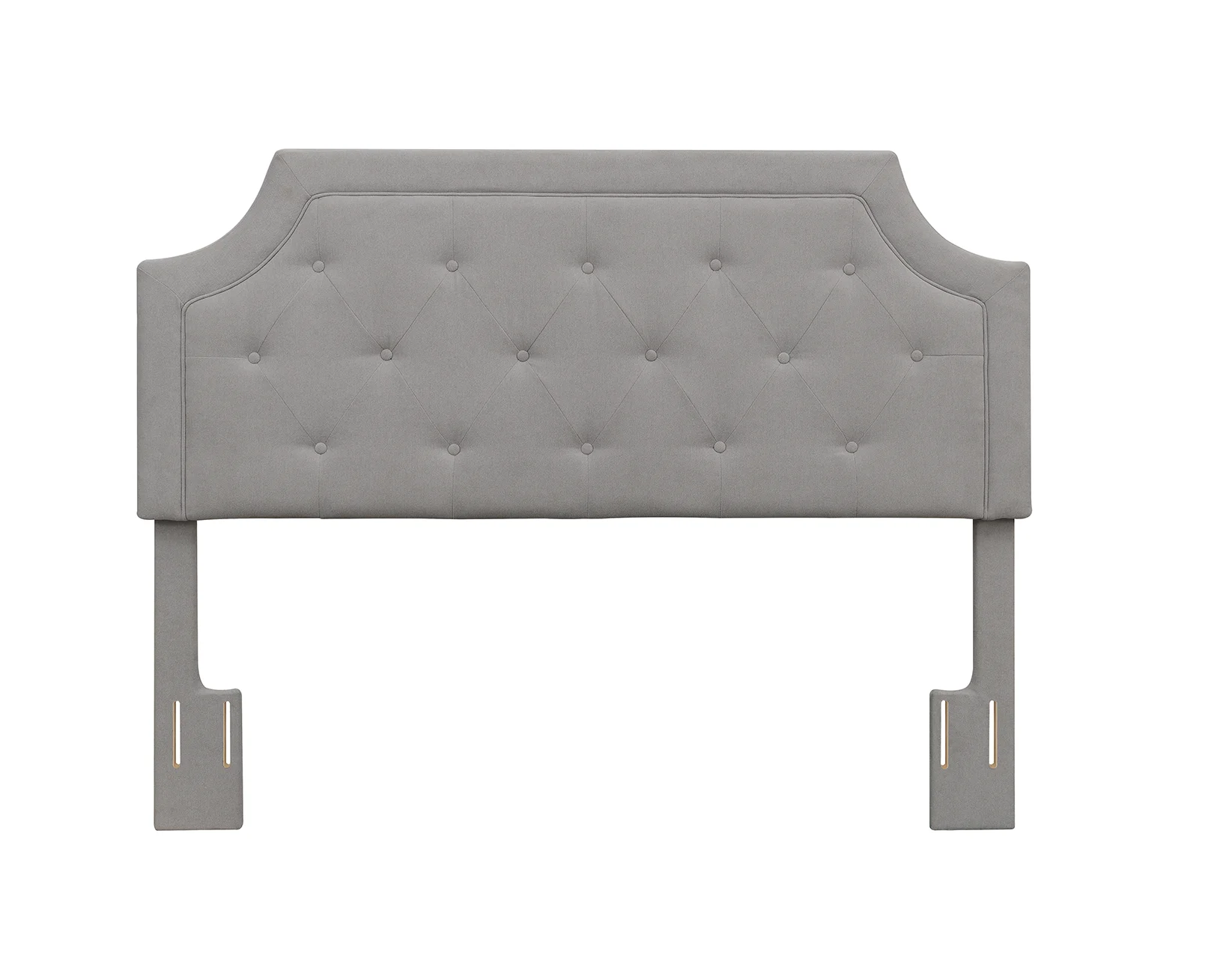 Steve Silver Alta ALT800QHB Queen Upholstered Headboard, Gray