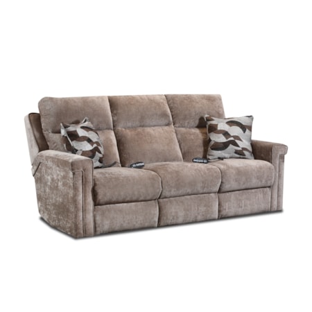 Power Headrest Double Reclining Sofa