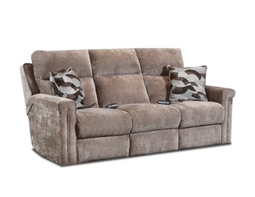 Power Headrest Double Reclining Sofa W/Socozi & Zero Gravity Xtra