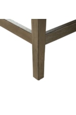 Liberty Furniture Americana Farmhouse Transitional Upholstered Console Stool with Footrest