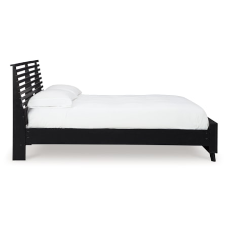 King Slat Panel Bed