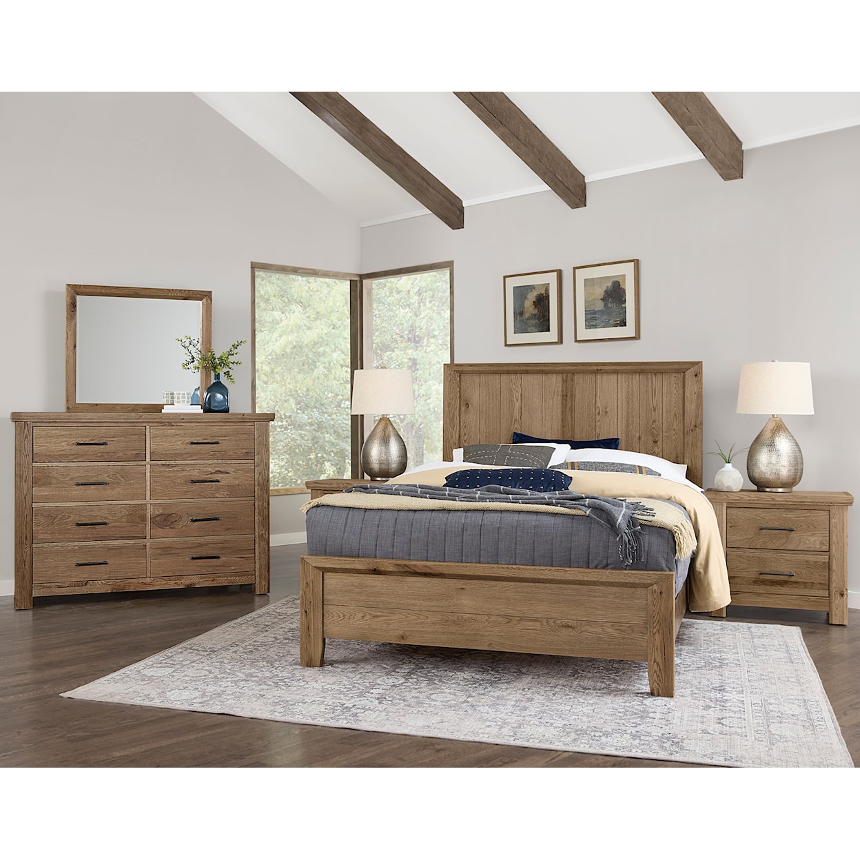 Vaughan-Bassett Yellowstone Queen Panel Bed