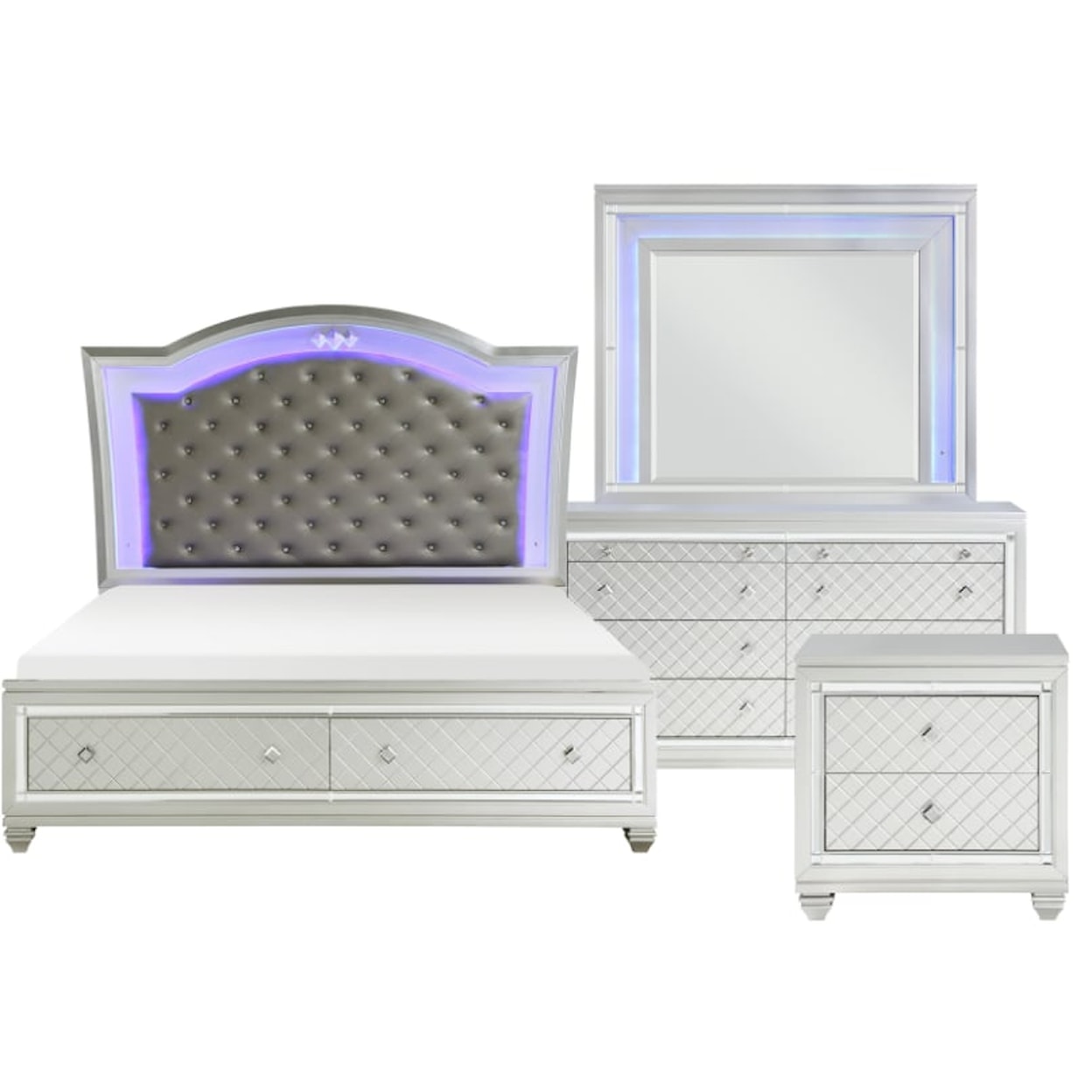 Homelegance Furniture Leesa 4-Piece Bedroom Set