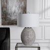 Uttermost Table Lamps Cyprien Gray White Table Lamp