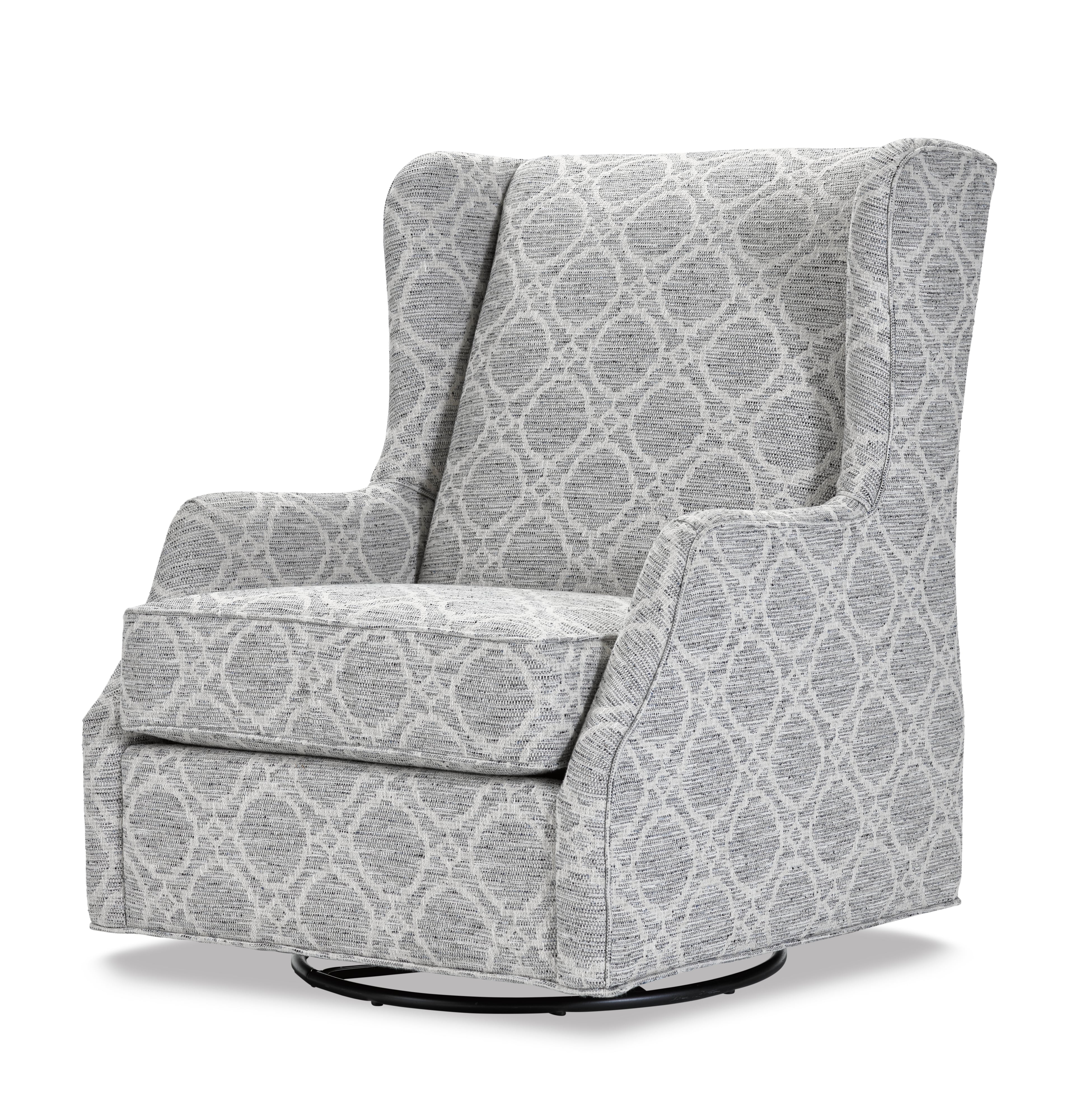 Eddie bauer upholstered wingback swivel glider best sale