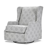 Lancer Stand Alone Chairs and Ottomans Swivel Glider Chair