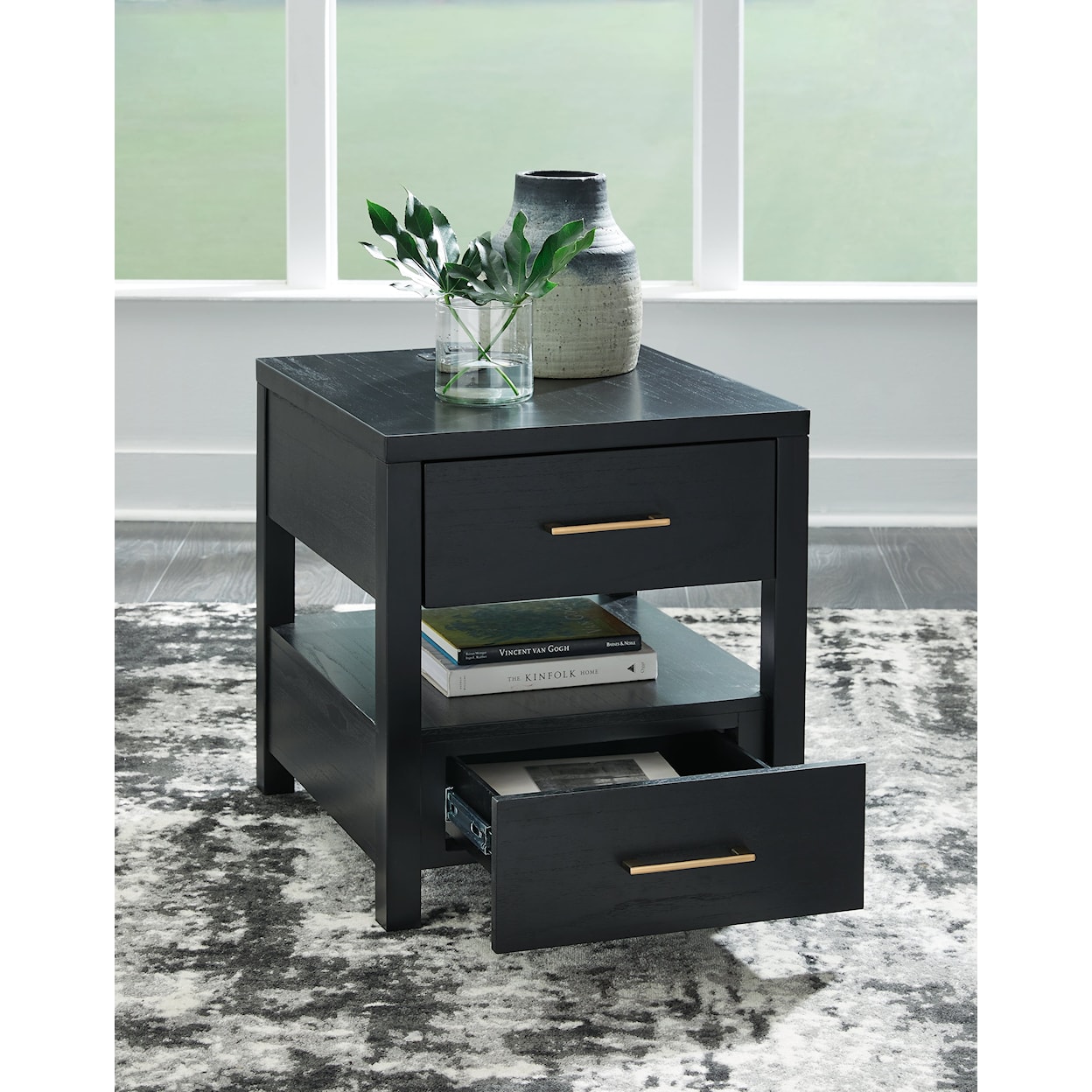 Ashley Furniture Signature Design Winbardi Rectangular End Table