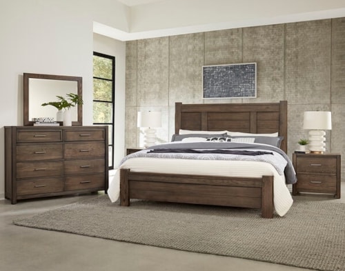 Transitional 4-Piece Queen Bedroom Set