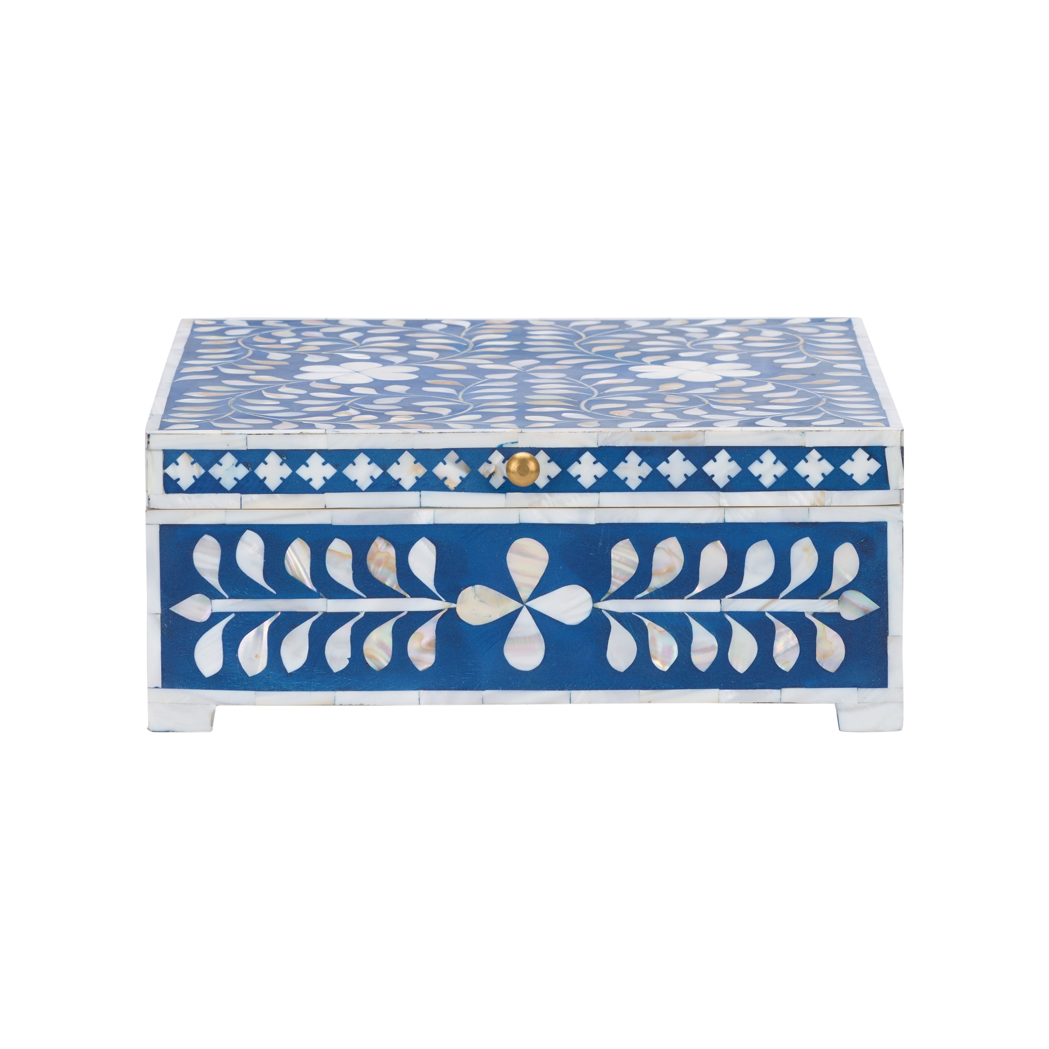 Chelsea House Chelsea House Misc Bone Inlay Box-Blue