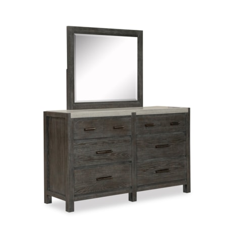 Dresser & Mirror Set