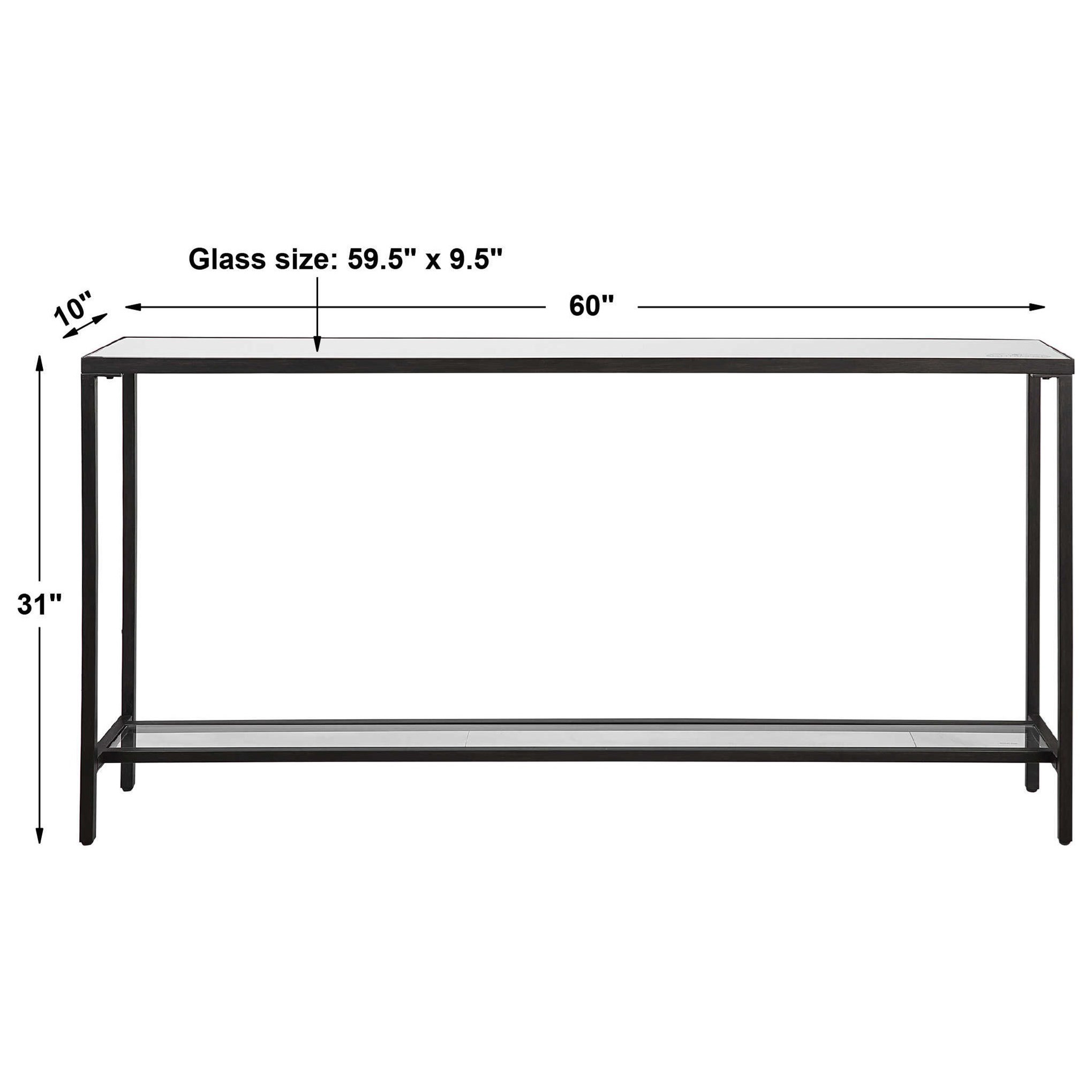 Uttermost Accent Furniture - Occasional Tables Hayley Black Console Table