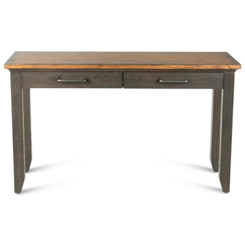 Transitional Sofa Table with Two Drawers