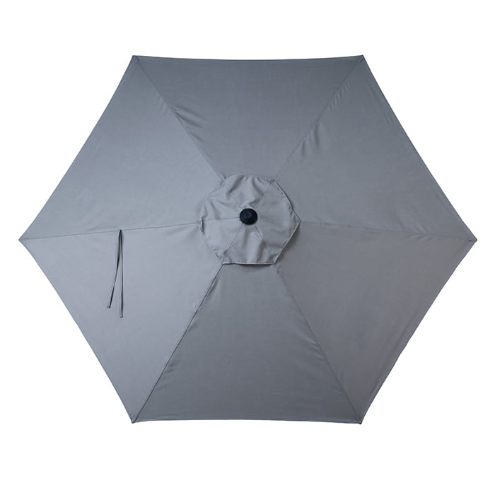 Tropitone Sombra 8' Aluminum Hexagon Double Pulley Umbrella