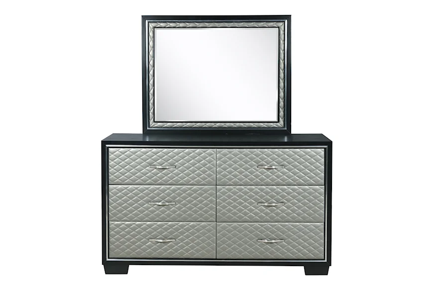 Luxor 6-Drawer Dresser by New Classic at A1 Furniture & Mattress