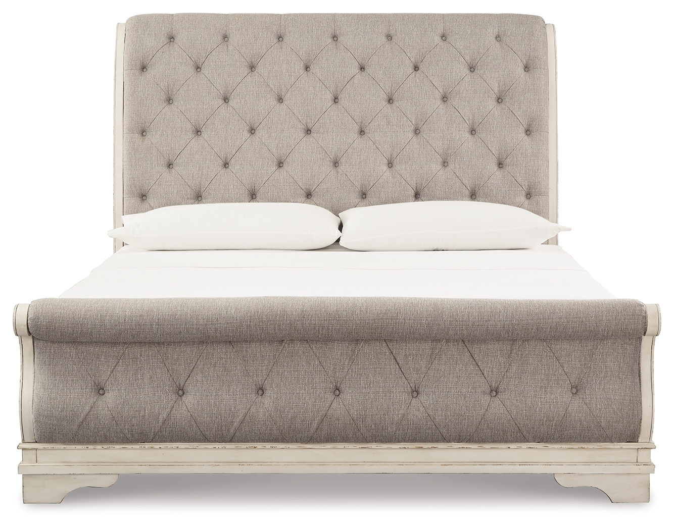 Signature Design by Ashley Realyn Queen Upholstered Sleigh Bed And Chest