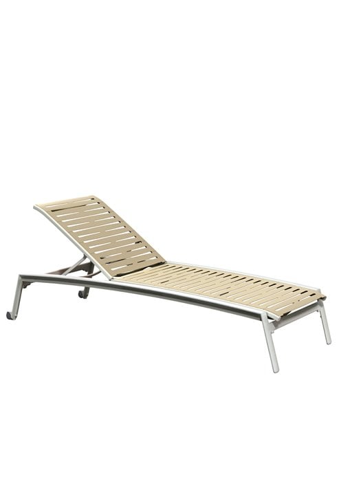 Elance Stacking Adj. Segment Chaise Lounge w/Wheels