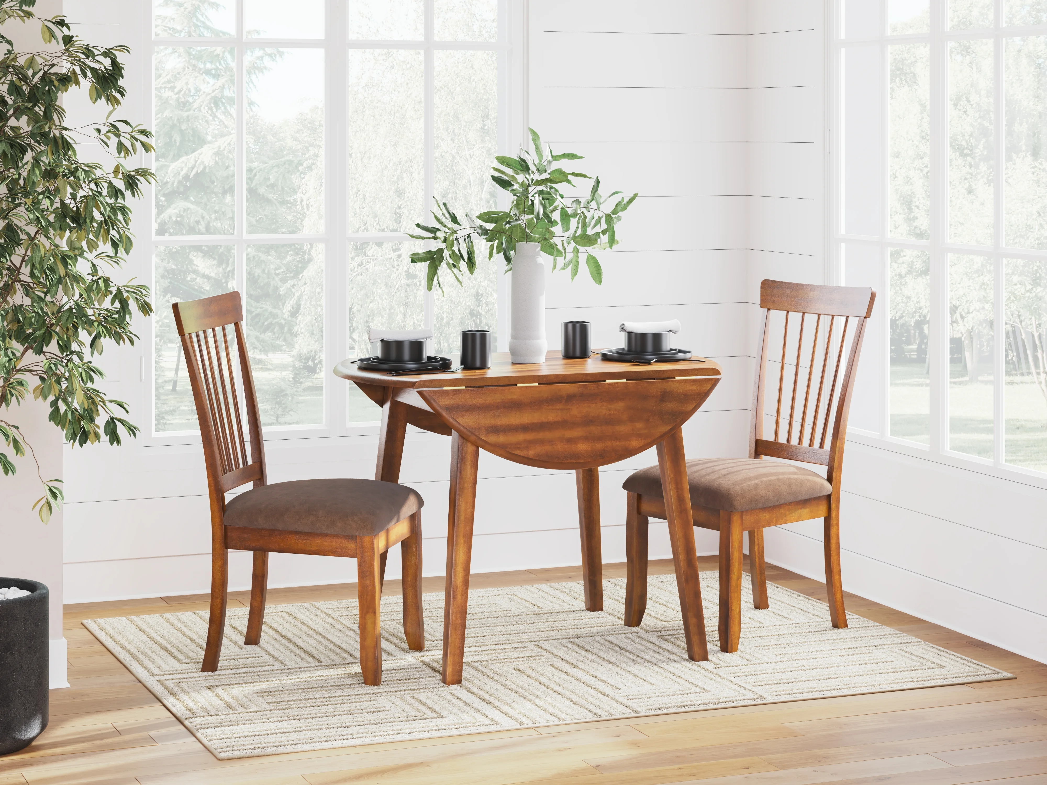 Drop Leaf Table Woodanville Dining Set Woodanville 3pc Drop-Leaf