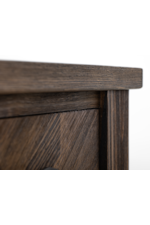 Mueblos International Dutton Farmhouse 2-Drawer Sofa Table with Open Shelf
