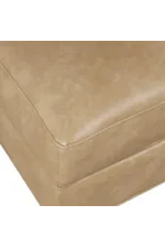 Jofran Ruston Transitional 1-Seat Banquette with Tapered Legs