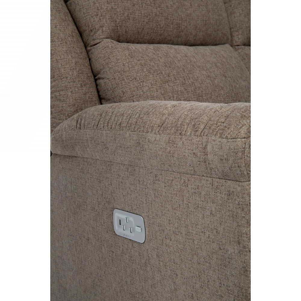 La-Z-Boy Joel Power Reclining Sofa w/ Headrest & Lumbar