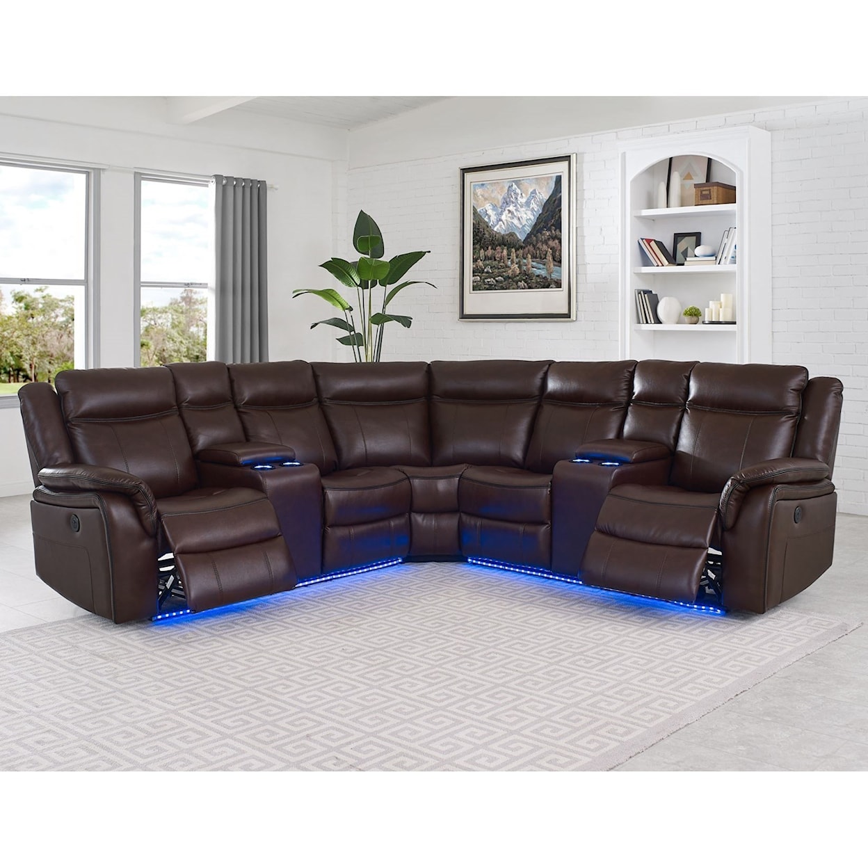 Steve Silver Levin Power Reclining Sectional