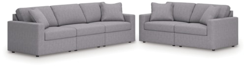 3-Piece Sectional Sofa And 2-Piece Sectional Loveseat