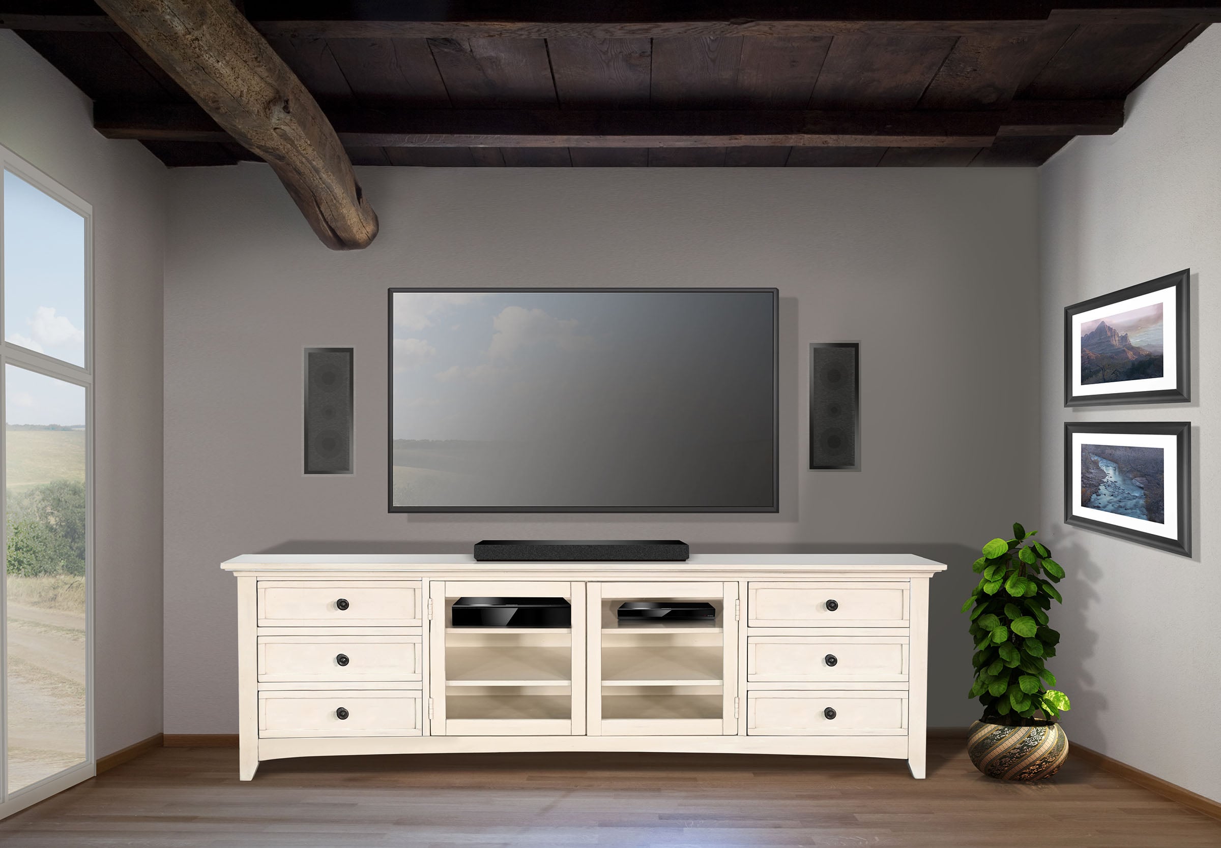 82" Media Console