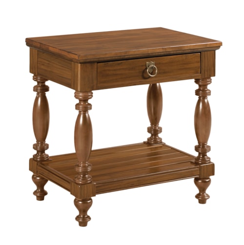 Traditional 1-Drawer Bedside Table