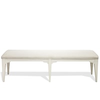 Upholstered Dining Bench with Tapered Legs