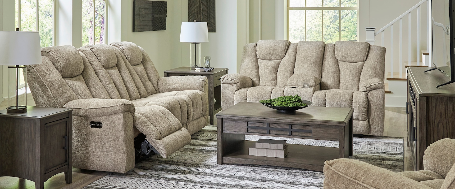 Power Reclining Sofa, Loveseat And Recliner