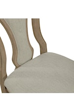 Liberty Furniture Magnolia Manor Traditional Splat Back Side Chair with Upholstered Seat