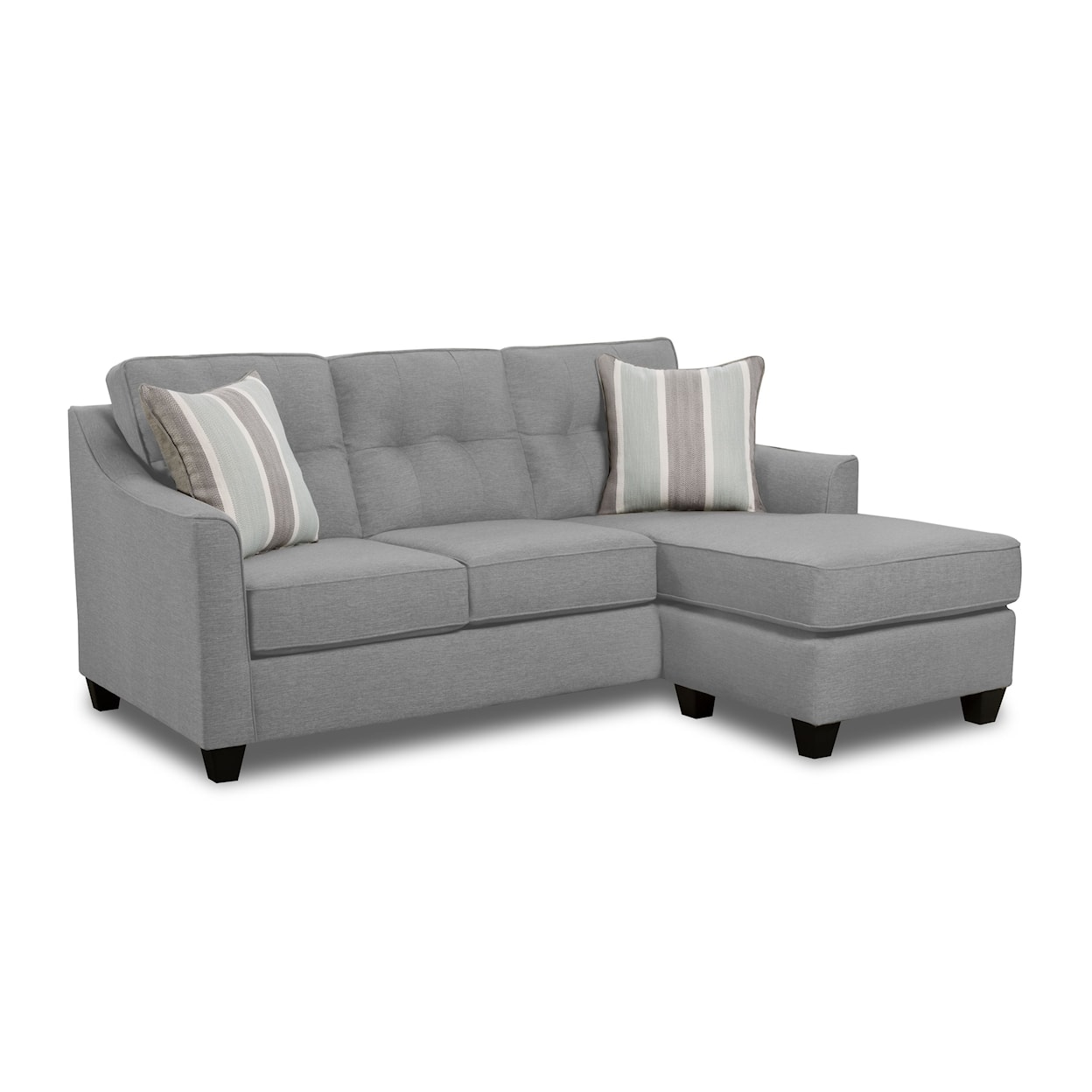 Behold Home 4990 Rome Stationary Sofa with Chaise Lounge 