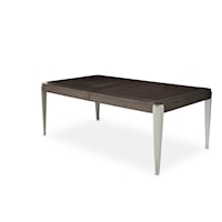 Contemporary Rectangular Dining Table with Two 24" Leaves