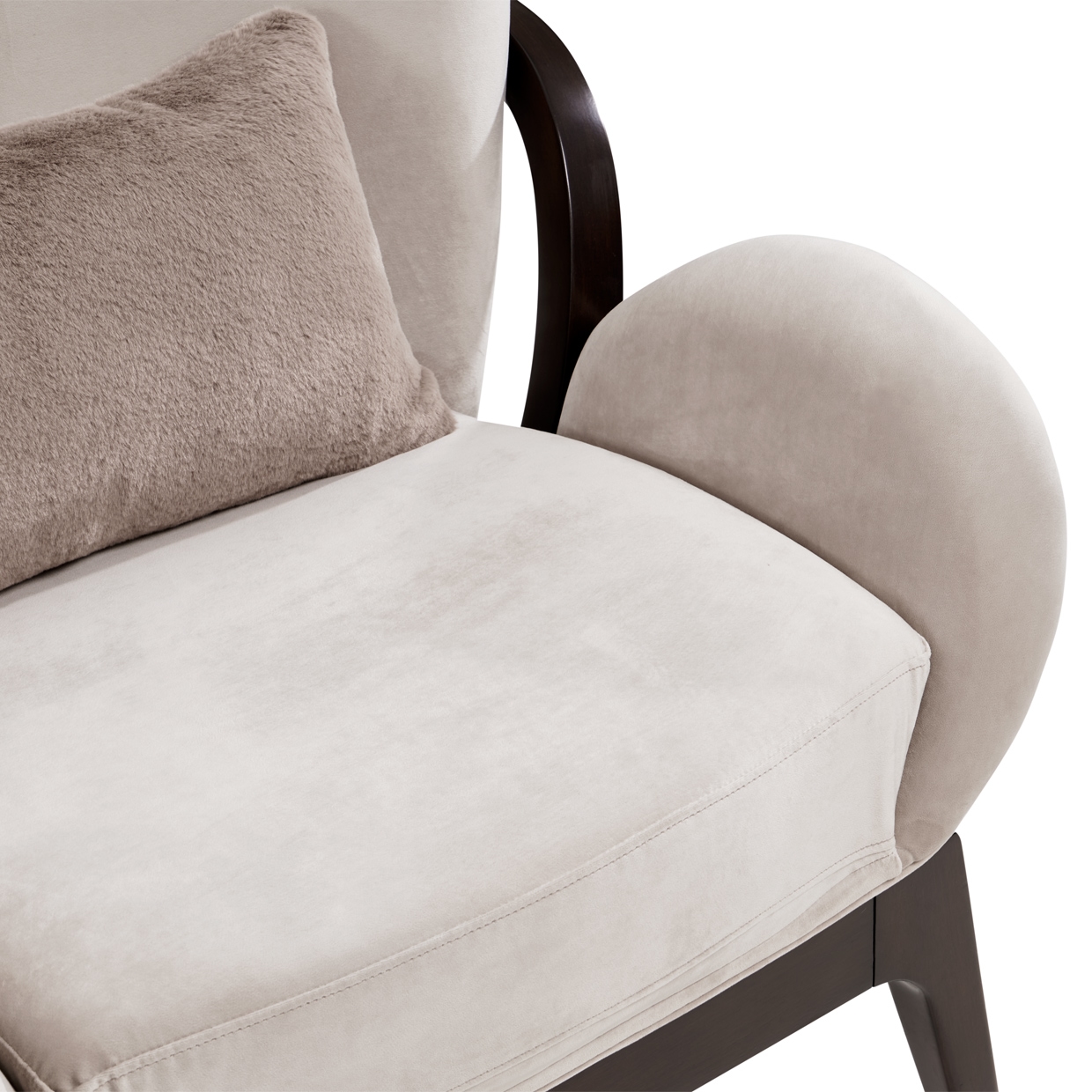 Michael Amini Camellia Field Velvet Accent Chair